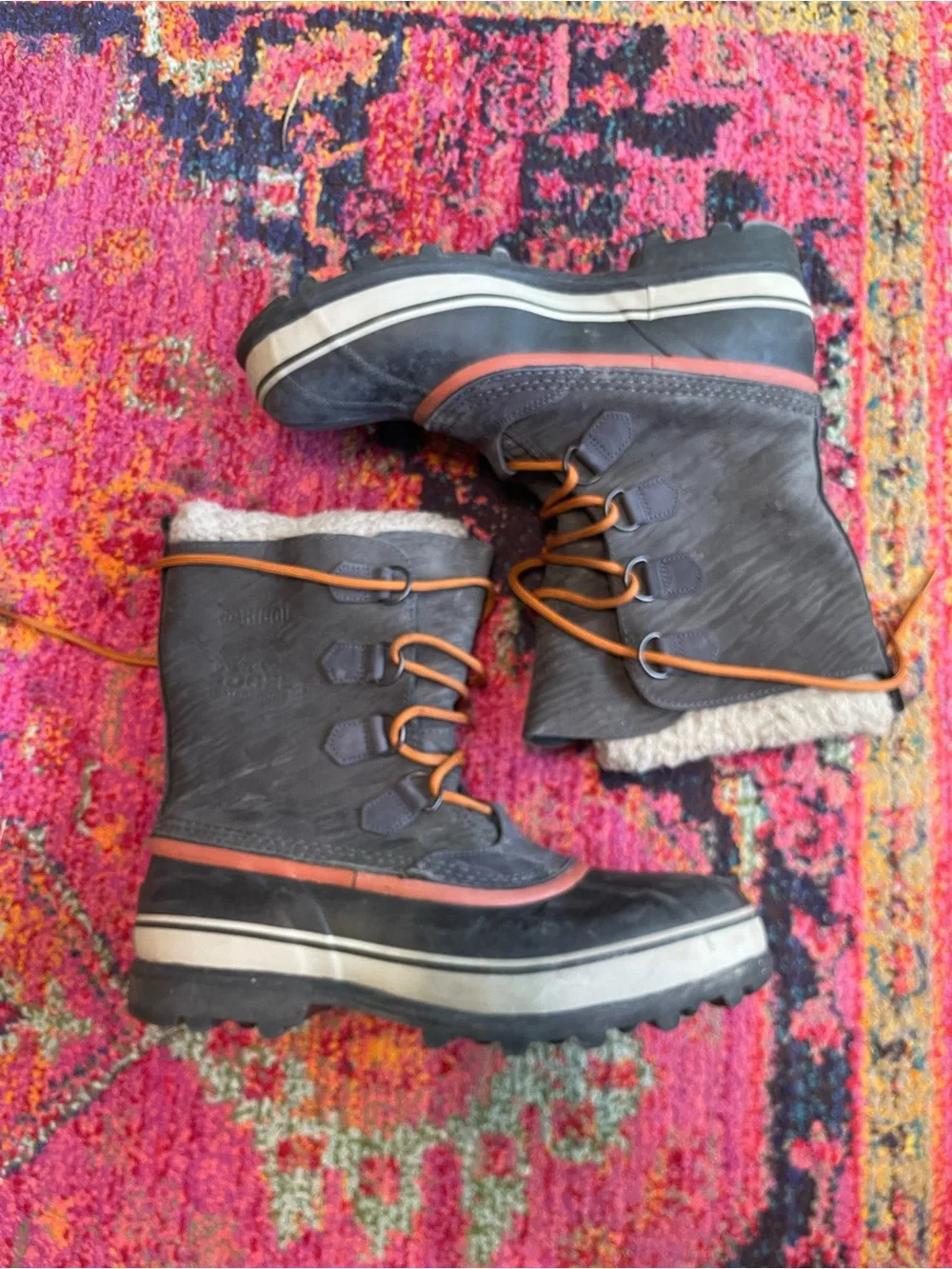Sorel Men’s Caribou Waterproof Grill Dark Ginger sz 12